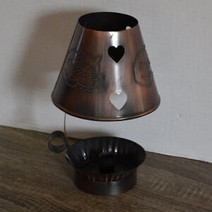 Tin Cat Candle  Holder